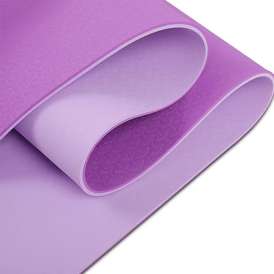 Yoga Mat Double Sided Different Texture de la TPE de la resistencia de rasgón