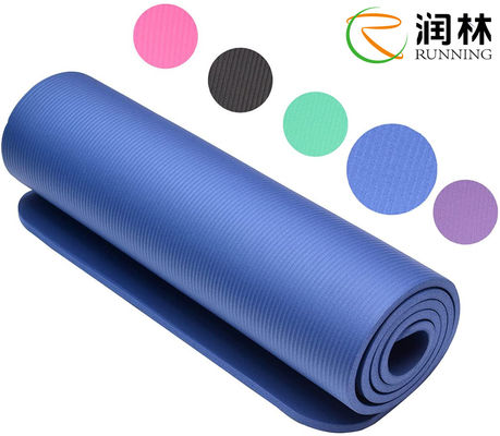 La comodidad hace espuma yoga anti Mat For Pilates Exercise del resbalón de 10m m NBR