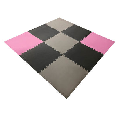 Gimnasio Tatami de EVA Material Interlocking Floor Mats del color sólido para el entrenamiento del cuerpo