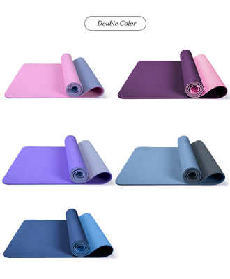 Yoga Mat Recyclable Eco Friendly de la TPE del OEM 4m m 6m m 8m m 10m m el 183cm