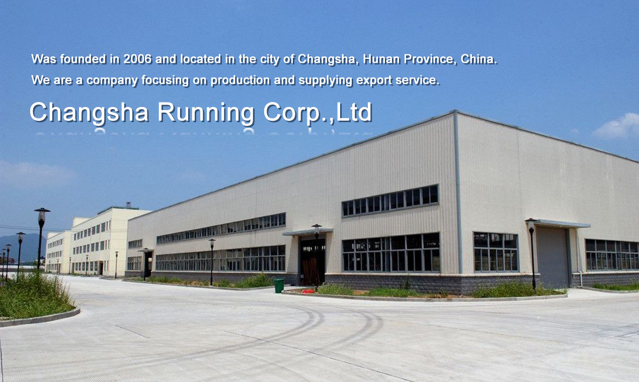 Changsha Running Import &amp; Export Co., Ltd. línea de producción de fábrica