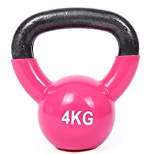 Entrenamiento sólido Kettlebell de la fuerza del arrabio del cuerpo del rosa para el entrenamiento casero del gimnasio 4