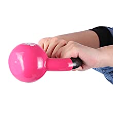 Entrenamiento sólido Kettlebell de la fuerza del arrabio del cuerpo del rosa para el entrenamiento casero del gimnasio 11