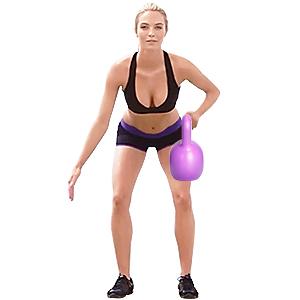 Fuerza anti de la manija PE del resbalón del gimnasio casero que entrena al verde 5LBS de Kettlebell 20 libras 5