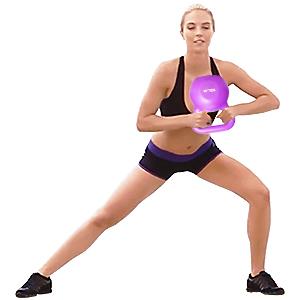 Fuerza anti de la manija PE del resbalón del gimnasio casero que entrena al verde 5LBS de Kettlebell 20 libras 8