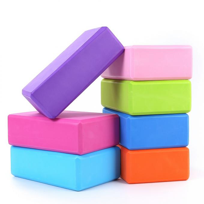 El equilibrio y la ayuda puros reciclados de encargo del color del bloque de la yoga mejoran fuerza 0