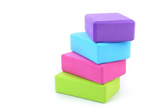 El equilibrio y la ayuda puros reciclados de encargo del color del bloque de la yoga mejoran fuerza 2