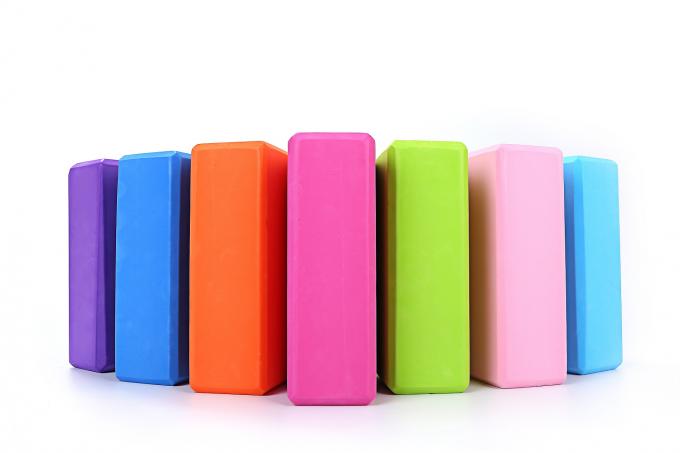 El equilibrio y la ayuda puros reciclados de encargo del color del bloque de la yoga mejoran fuerza 3