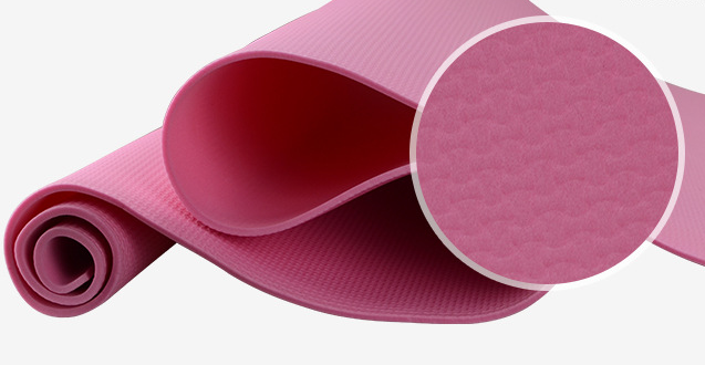 Hace espuma la estera 6m m pura gruesa de encargo de la yoga de la capa doble de los colores de EVA Yoga Mat 4m m 3