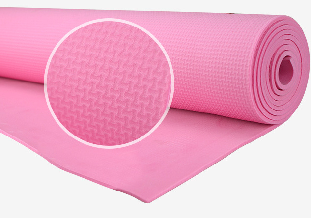 Hace espuma la estera 6m m pura gruesa de encargo de la yoga de la capa doble de los colores de EVA Yoga Mat 4m m 5