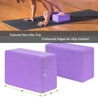Color múltiple suave de 250g EVA Yoga Block para la gimnasia casera