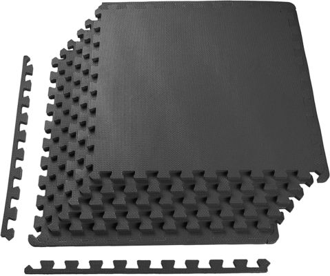 No deslice el ejercicio negro Mat With del rompecabezas el 1/2” EVA Foam Interlocking Tiles gruesa adicional