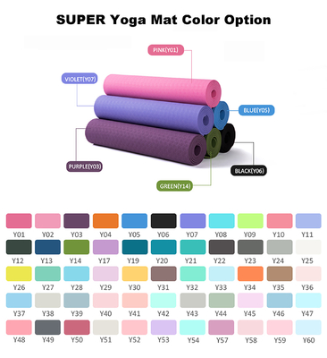 Yoga fácil compresiva Mat Foldable Shock Absorbing Eco de la TPE amistoso